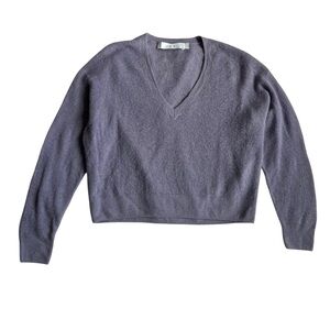 IRO Paris Ball V Neck Alpaca Wool Sweater Lilac Purple Size S